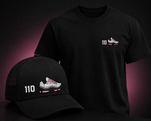 SJL 110 Pink Foam cap and t-shirt bundle